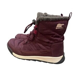 Sorel Girls Whitney II Short Lace Big Kids Waterproof Insulated Winter Boots